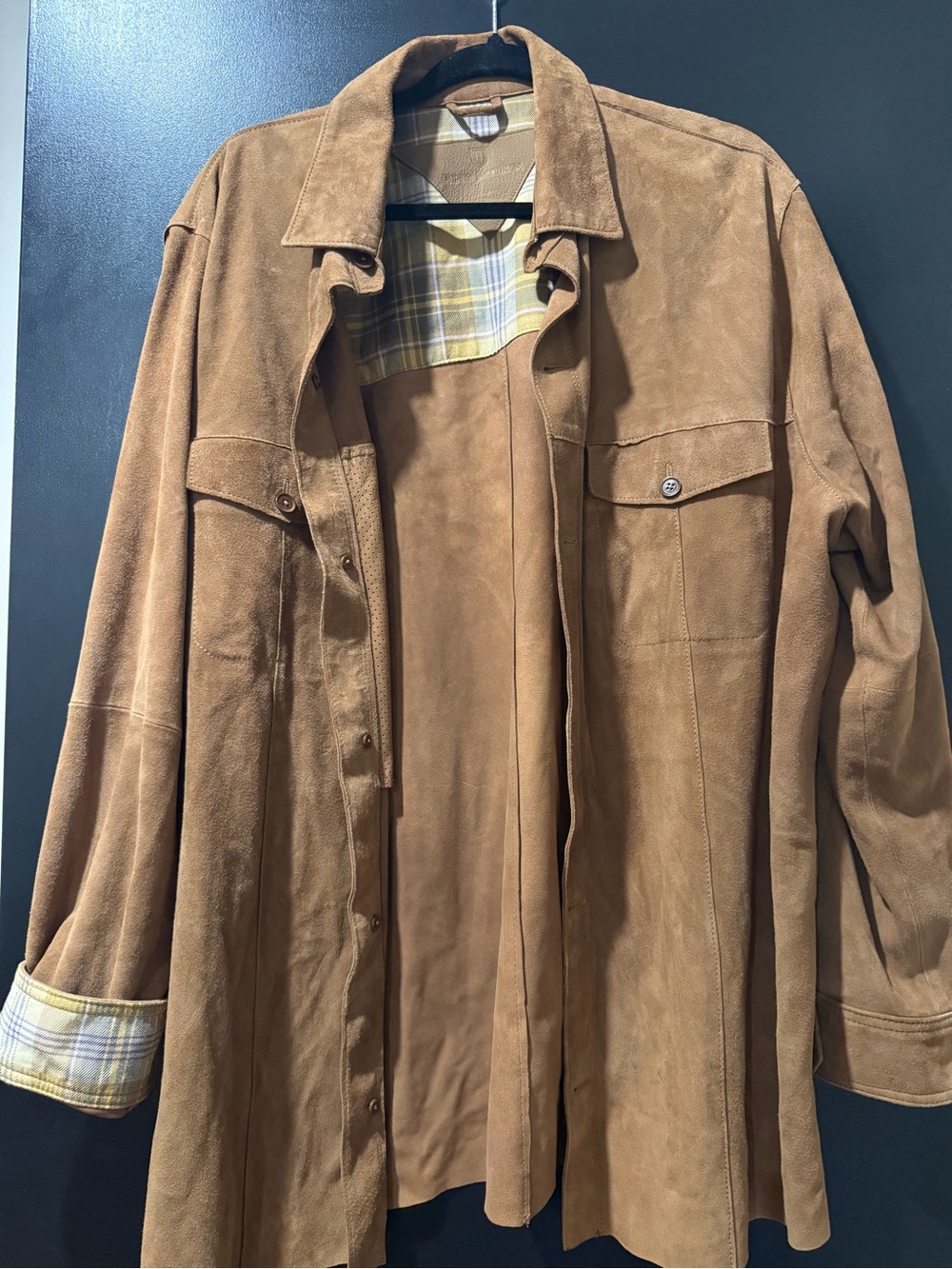 Genuine Suede Henry Jacobson Shirt Jacket